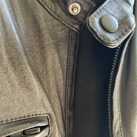 Black Rivet Black Genuine Leather Jacket | Size Extra Large - Picture 4 of 13